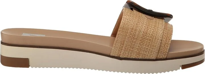 DV by Dolce Vita Caster Women's Sandals Raffia : 7 M, Leather - Image 4
