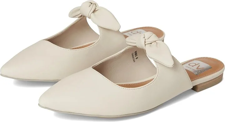 DV by Dolce Vita Christian Women's Shoes Off-White : 6.5 M, Leather/Polyester