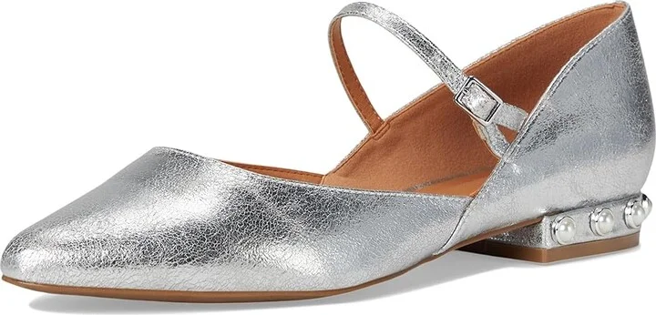DV by Dolce Vita Dapper P Women's Flat Shoes Silver Pearl : 6.5 M, Synthetic - Image 5