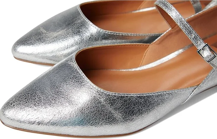 DV by Dolce Vita Dapper P Women's Flat Shoes Silver Pearl : 6.5 M, Synthetic - Image 7