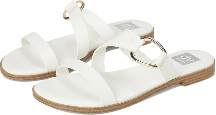 DV by Dolce Vita Elaine Women's Sandals White : 6.5 M, Synthetic