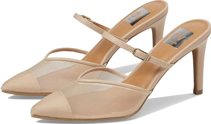 DV by Dolce Vita Elegant Women's Sandals Nude Mesh : 9 M, Leather