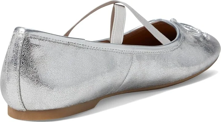 DV by Dolce Vita Maysa Women's Flat Shoes Silver : 6.5 M, Leather/Rubber - Image 4
