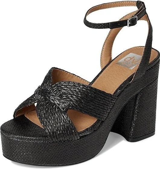 DV by Dolce Vita Waylan Women's Sandals Black : 9 M, Synthetic - Image 5