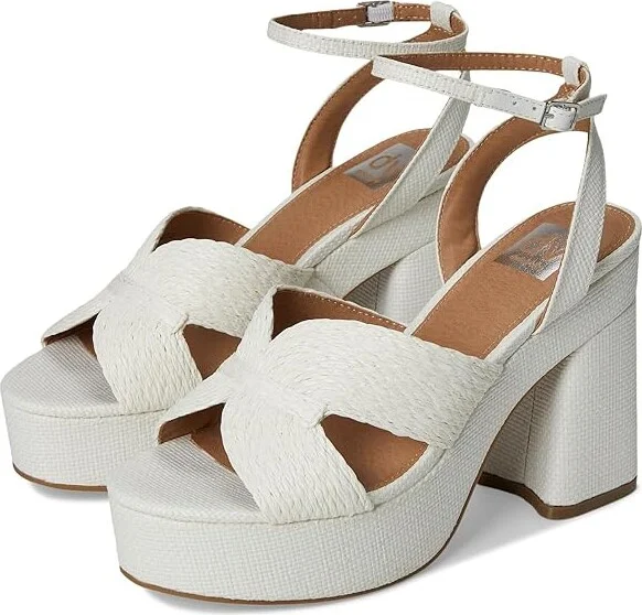 DV by Dolce Vita Waylan Women's Sandals White : 9 M, Synthetic