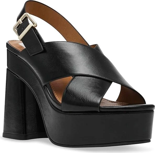 DV by Dolce Vita Wentz Women's Slip-on Dress Shoes Black Shiny : 8 M, Leather