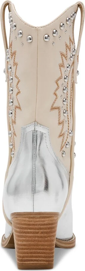 Dv Dolce Vita Women's Aledo Contrast Stitch Studded Cowboy Boots - Image 3