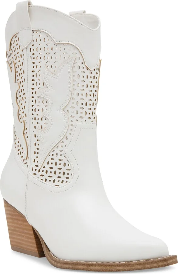 Dv Dolce Vita Women's Allure Cutout Eyelet Cowboy Western Booties