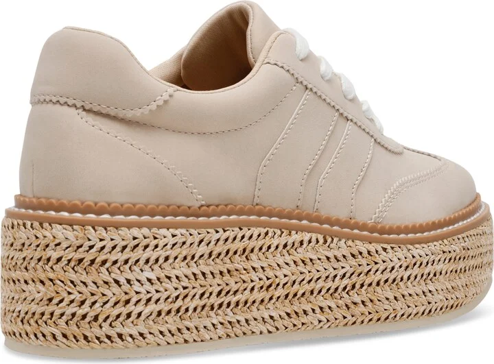 Dv Dolce Vita Women's Barkley Raffia Platform Lace-Up Sneakers - Image 6