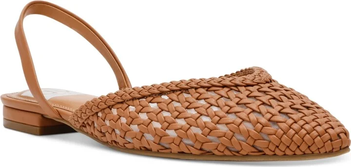 Dv Dolce Vita Women's Cashe Woven Slingback Pointed-Toe Flats