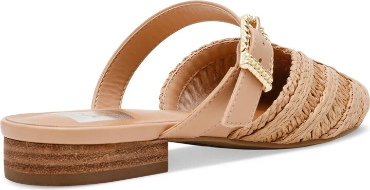Dv Dolce Vita Women's Domain Raffia Woven Flat Mules - Image 6