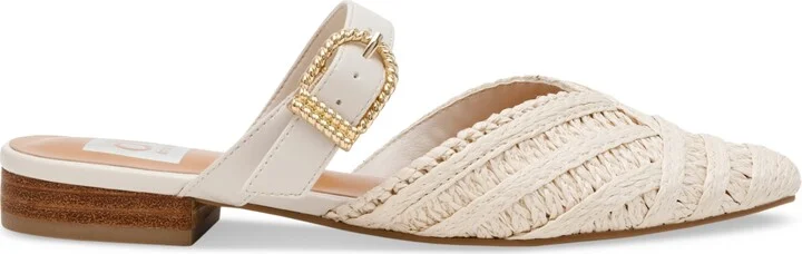 Dv Dolce Vita Women's Domain Raffia Woven Flat Mules - Image 7