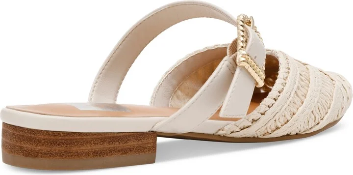 Dv Dolce Vita Women's Domain Raffia Woven Flat Mules - Image 11