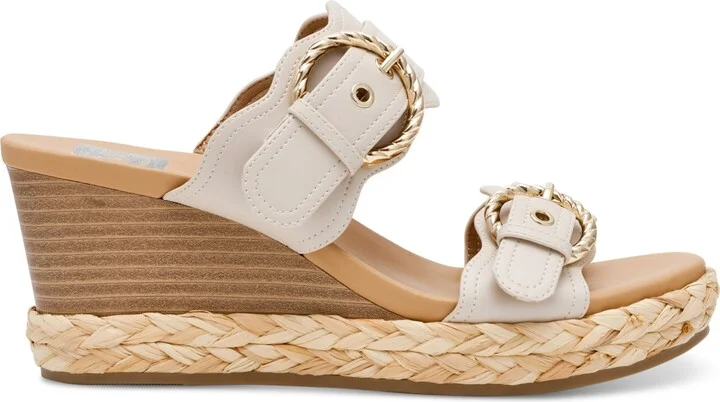 Dv Dolce Vita Women's Elio Double Buckle Wedge Sandals - Image 2