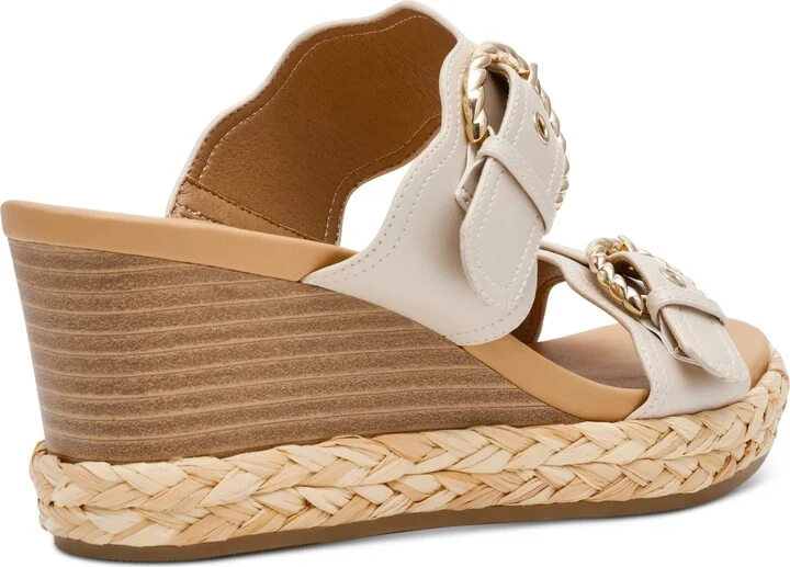 Dv Dolce Vita Women's Elio Double Buckle Wedge Sandals - Image 6