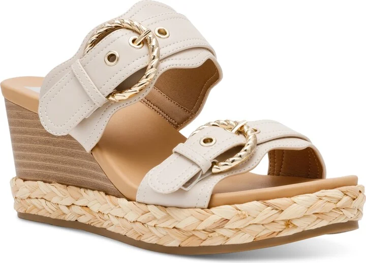 Dv Dolce Vita Women's Elio Double Buckle Wedge Sandals