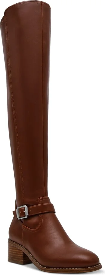 Dv Dolce Vita Women's Elyse Over-The-Knee Buckle Block Heel Boot