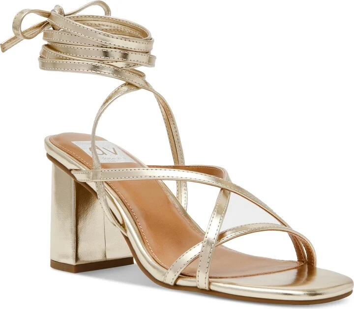 Dv Dolce Vita Women's Haze Strappy Lace-Up Block-Heel Dress Sandals