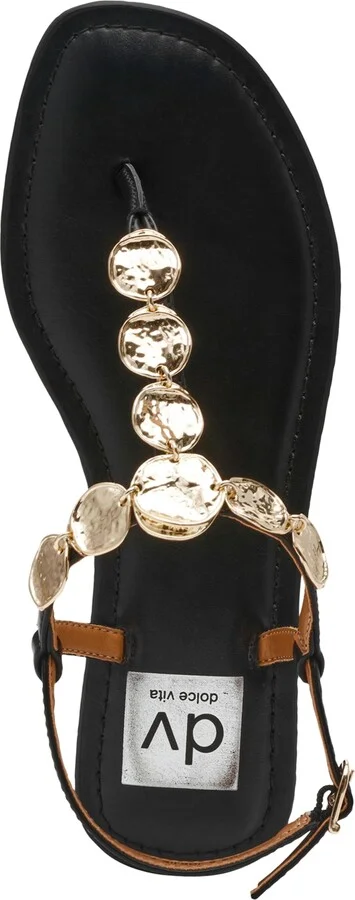 Dv Dolce Vita Women's Jaime Embellished Jewelry T-Strap Flat Sandals - Image 4