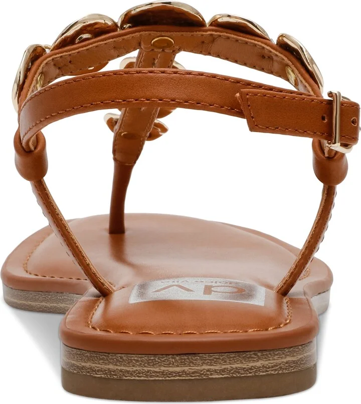 Dv Dolce Vita Women's Jaime Embellished Jewelry T-Strap Flat Sandals - Image 8