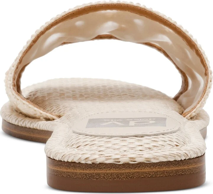 Dv Dolce Vita Women's Jessamine Floral Eyelet Raffia Flat Sandals - Image 3