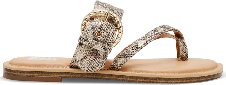 Dv Dolce Vita Women's Joolz Buckle Slip-On Flat Sandals - Image 7