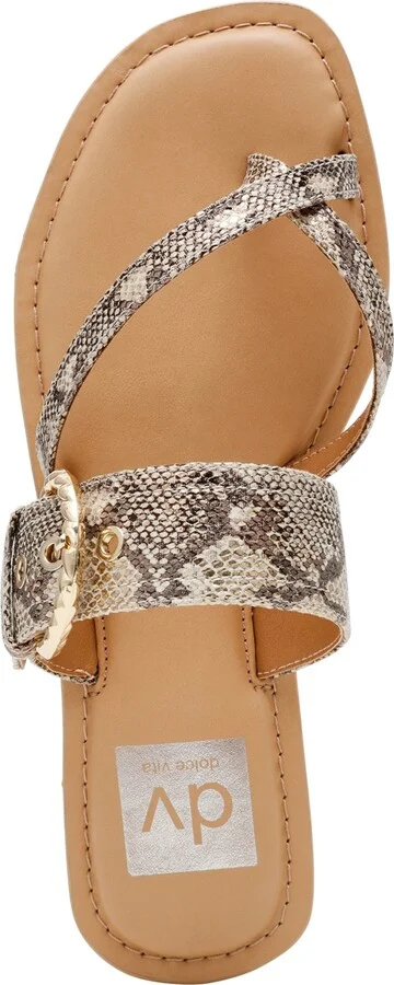 Dv Dolce Vita Women's Joolz Buckle Slip-On Flat Sandals - Image 9