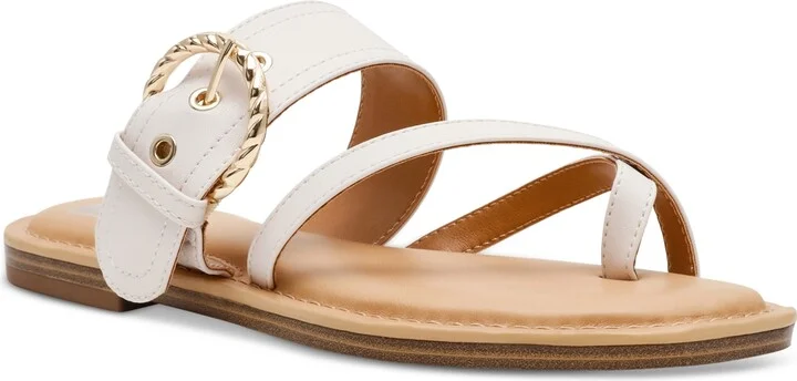 Dv Dolce Vita Women's Joolz Buckle Slip-On Flat Sandals