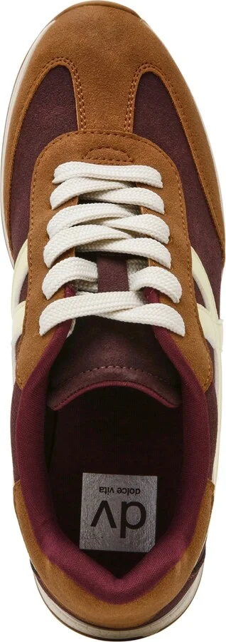 Dv Dolce Vita Women's Joque Sporty Retro Lace-Up Sneakers - Burgundy/Tan Multi - Image 4