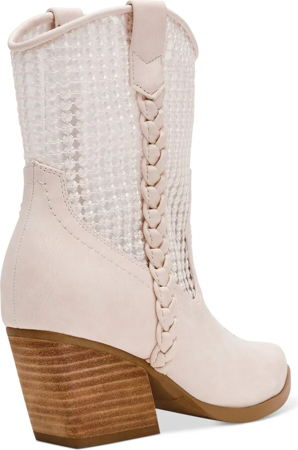 Dv Dolce Vita Women's Karyn Mesh Pull-On Western Cowboy Booties - Image 6