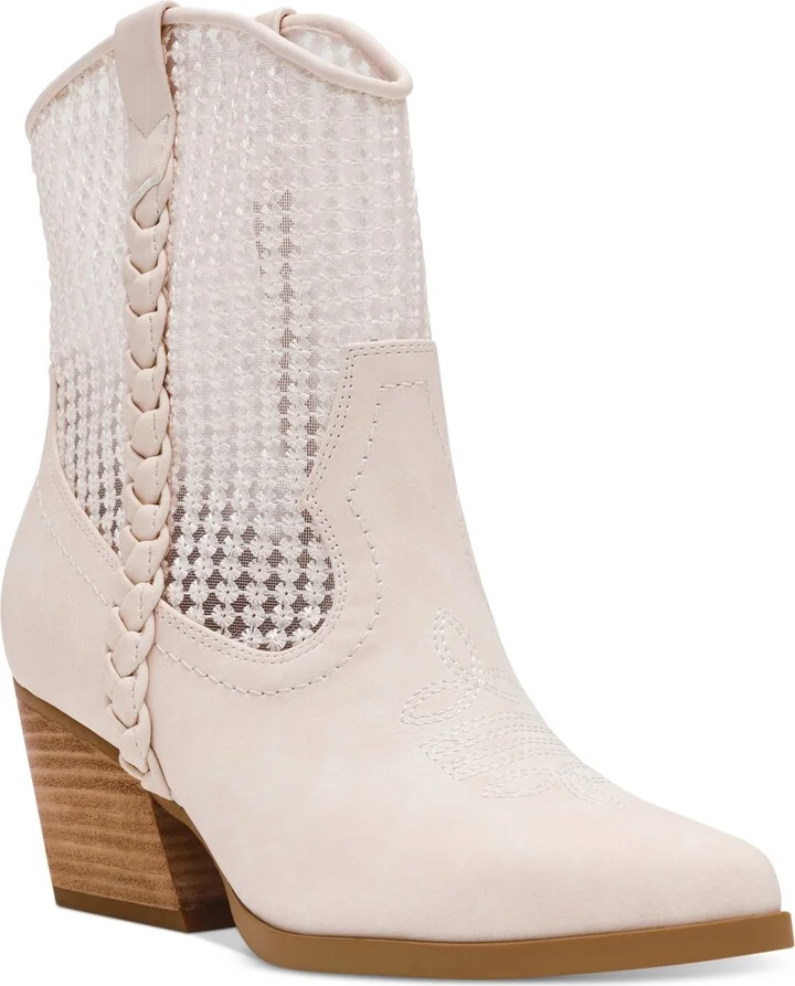Cream Floral Mesh