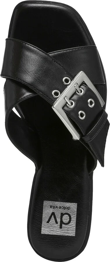 Dv Dolce Vita Women's Mayson Crossband Buckle Slide Flat Sandals - Image 4