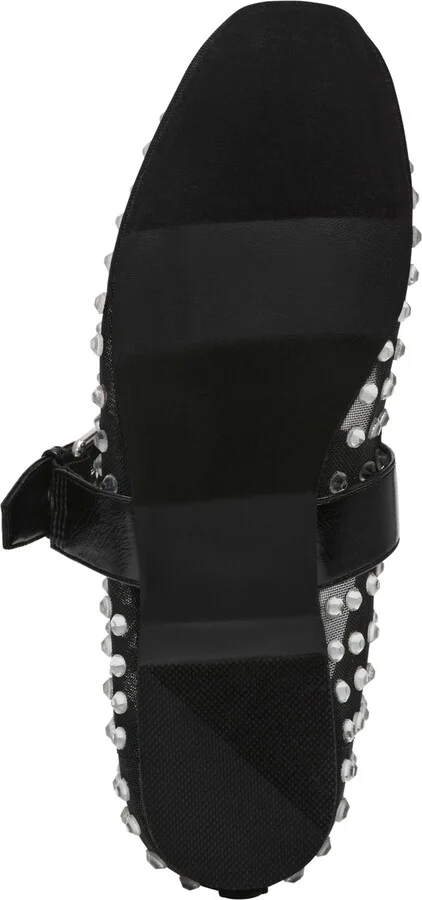 Dv Dolce Vita Women's Mellie Buckle Strap Mesh Mary Jane Flats - Image 5