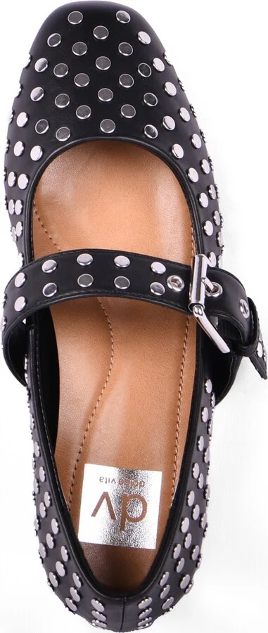 Dv Dolce Vita Women's Mellie Buckle Strap Studded Mary Jane Flats - Image 4