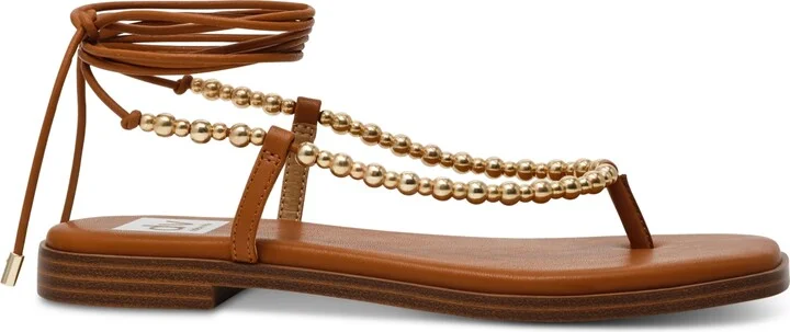 Dv Dolce Vita Women's Mirielle Beaded Lace-Up Gladiator Flat Sandals - Image 2