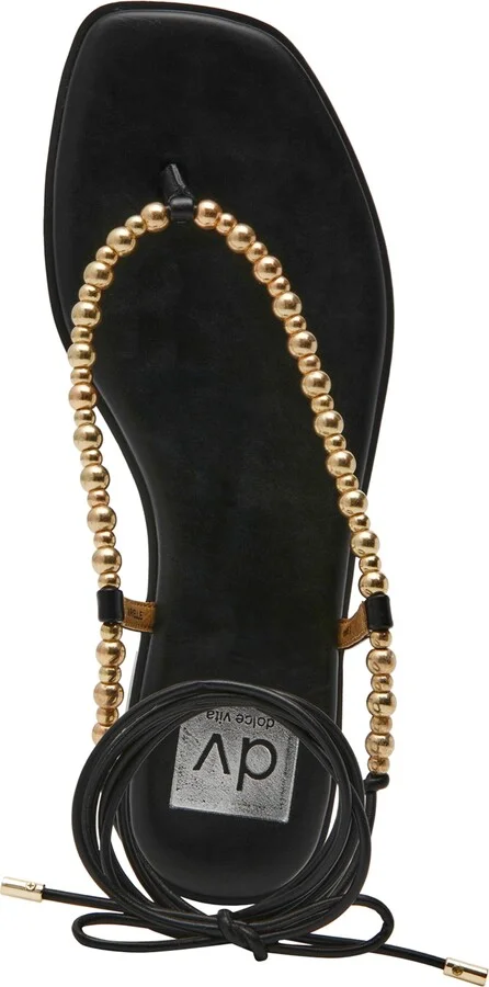 Dv Dolce Vita Women's Mirielle Beaded Lace-Up Gladiator Flat Sandals - Image 9