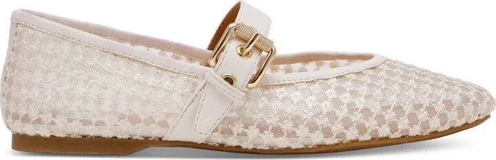 Dv Dolce Vita Women's Mulaney Floral Lace Mesh Mary Jane Flats - Image 2
