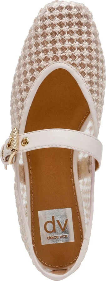 Dv Dolce Vita Women's Mulaney Floral Lace Mesh Mary Jane Flats - Image 4