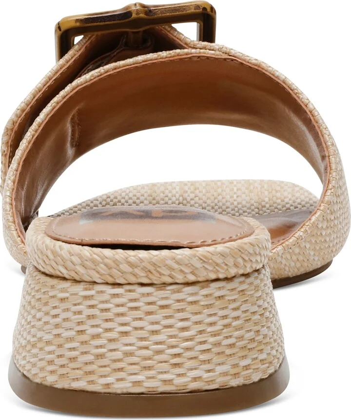 Dv Dolce Vita Women's Niece Raffia Block-Heel Buckle Slide Sandals - Image 3