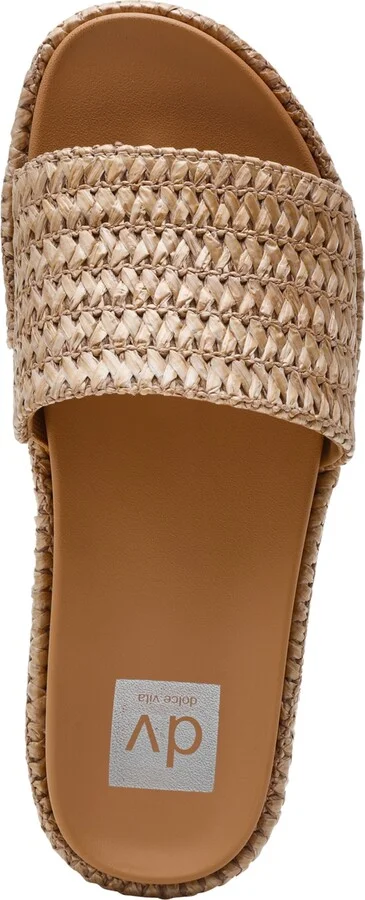 Dv Dolce Vita Women's Scottie Raffia Flatform Sandals - Image 4