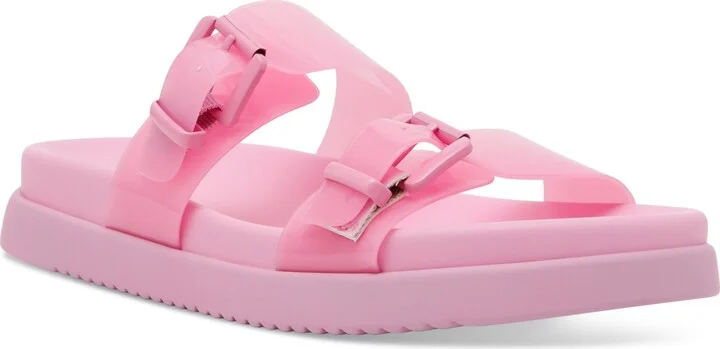 Dv Dolce Vita Women's Ubar Double Buckle Footbed Flat Sandals