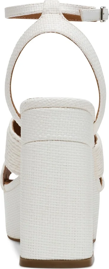 Dv Dolce Vita Women's Waylan Raffia Platform Crossband Dress Sandals - Image 3