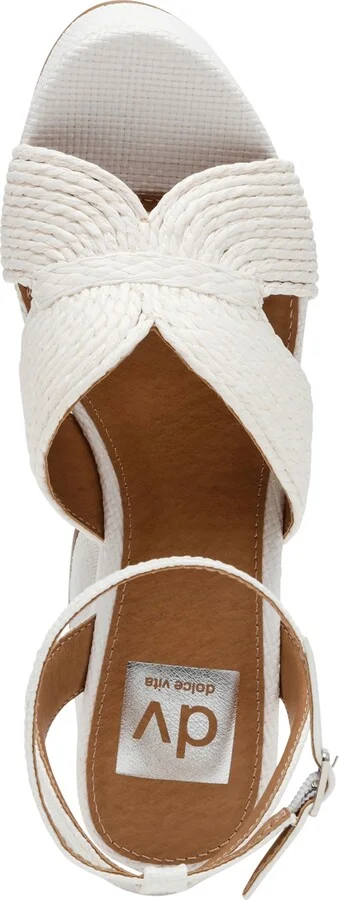 Dv Dolce Vita Women's Waylan Raffia Platform Crossband Dress Sandals - Image 4