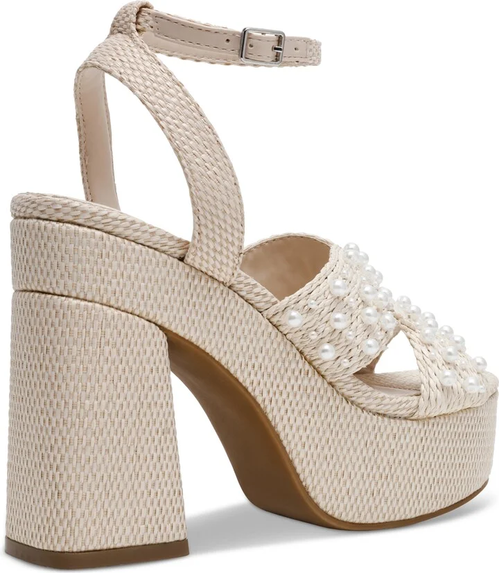 Dv Dolce Vita Women's Waylan Raffia Platform Crossband Dress Sandals - Image 11
