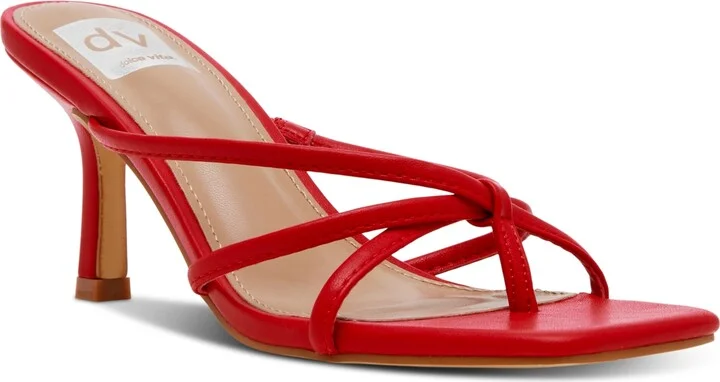 Dv Dolce Vita Women's Zini Strappy Kitten Heel Dress Sandals