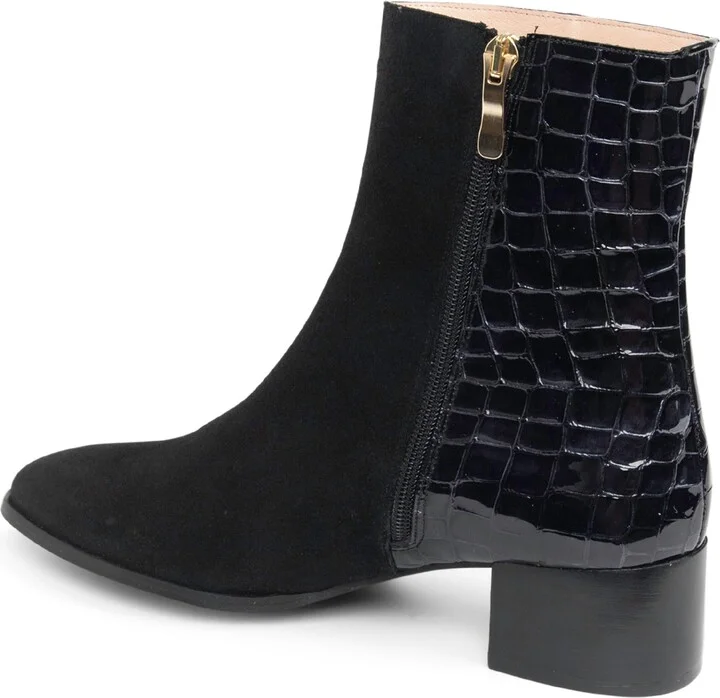Dylan Croc Embossed Bootie - Image 2