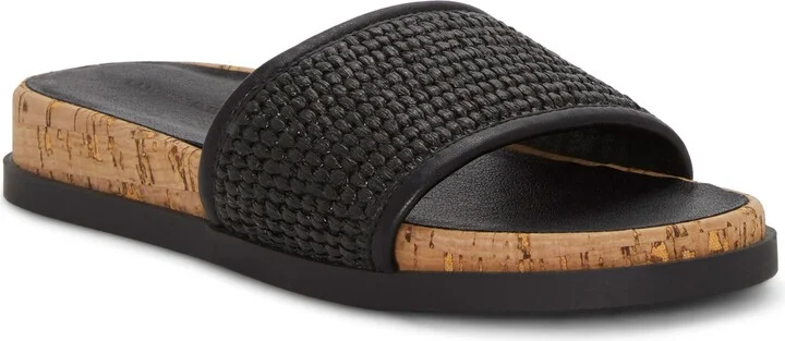 BLACK RAFFIA PU