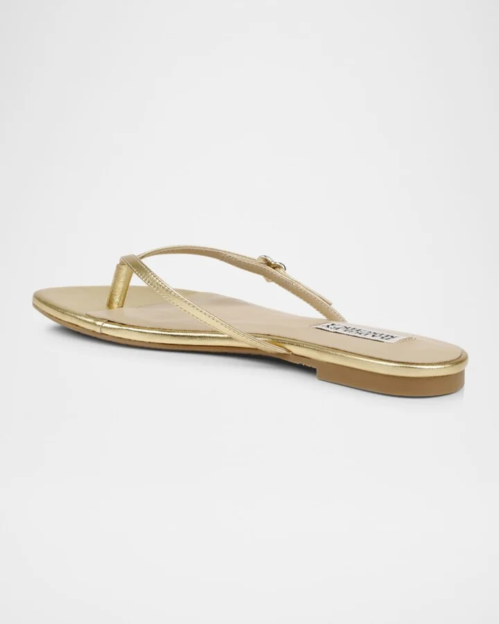 Dynah Heart Leather Flat Sandals - Image 2