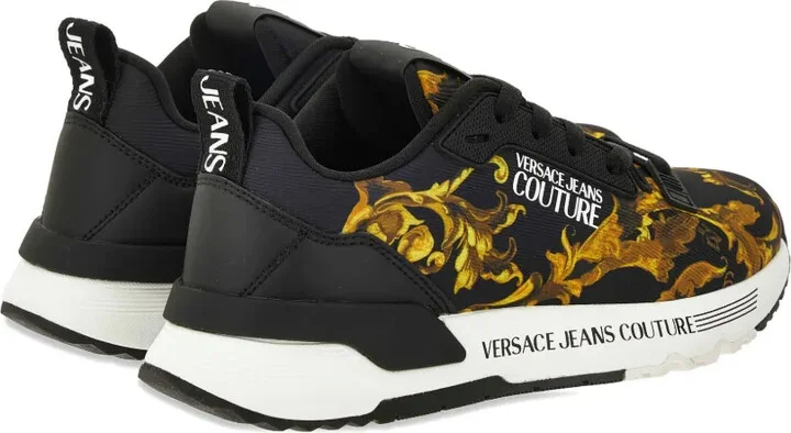 Dynamic baroque-print sneakers - Image 4