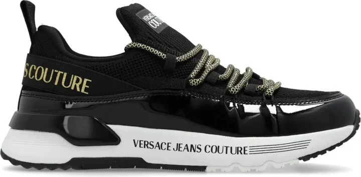 Dynamic logo-print sneakers